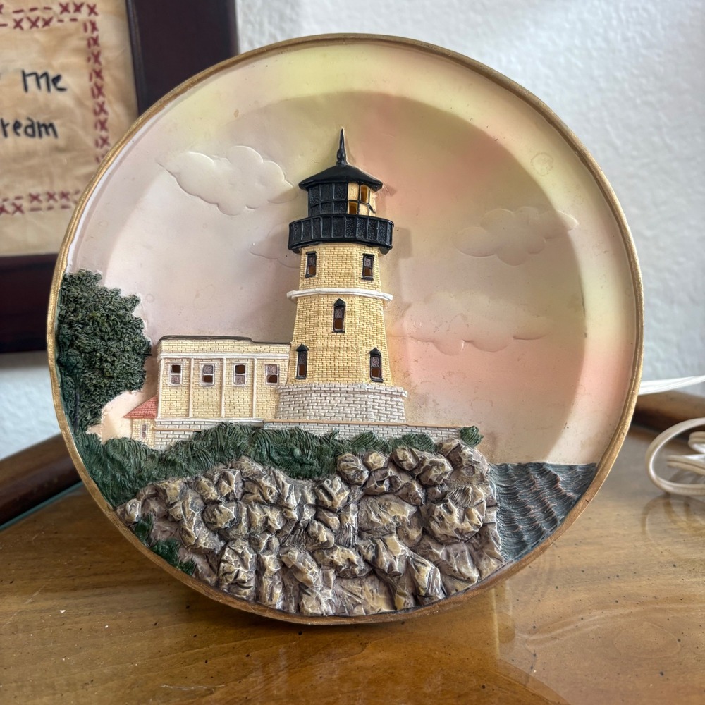 Split Rock MN Lighthouse 3D Relief Night Light Lamp Nautical Decor MR1317